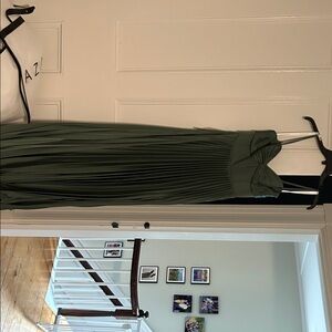 Azazie eucalyptus Green Maxi Dress